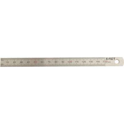 K-MET 1022-0 měřítko ocelové 150mm 0,5mm