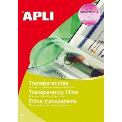 Apli Fólie pro zpětné projektory, pro inkoustové tiskárny, A4, APLI ,balení 50 ks 17412 – Hledejceny.cz