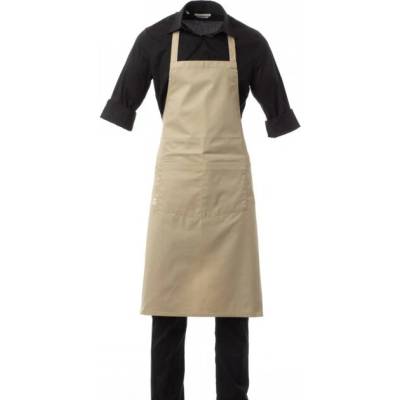 payperwear Boutique kuchařská zástěra s laclem khaki 78x90 cm