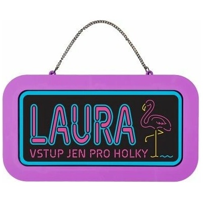 ALBI Neonová cedulka se jménem - Laura