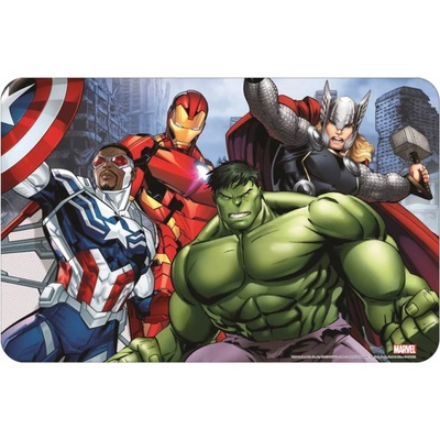 W&O jídelní podložka AVENGERS v popředí Hulk 43x28cm