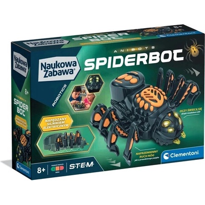 CLEMENTONI Pohyblivý pavoučí robot Spiderbot