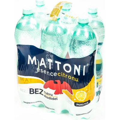 Mattoni Esence perlivá citron 6 x 1,5 l