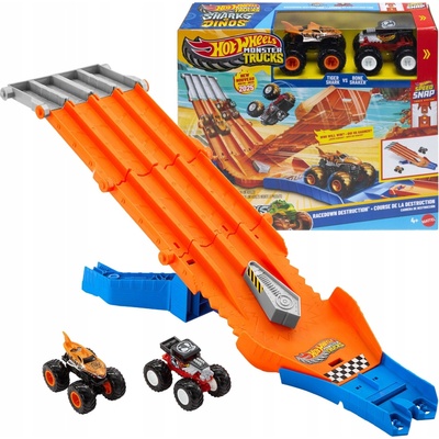 Mattel Hot Wheels Monster Trucks Závod s demolicí