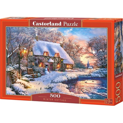 Castorland Chatička v zimě 500 dílků