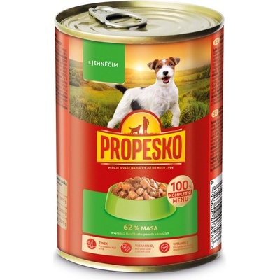 Propesko Adult Dog jehněčí v omáčce 415 g