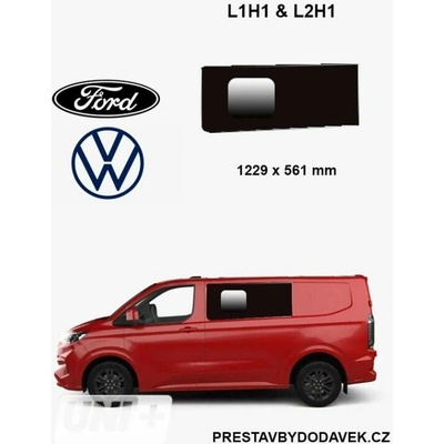 Boční levé posuvné okno L1, L2 | Ford Transit Custom V710