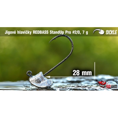 Red Bass jigová hlava StandUp Pro Sickle vel.2 7g