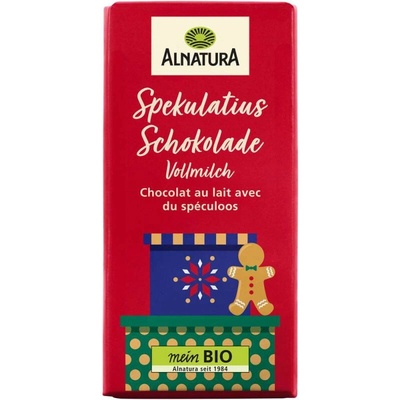 Alnatura Bio mléčná s kořeněnými sušenkami 100 g