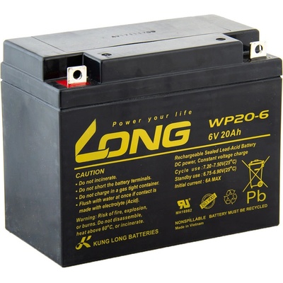 Long F3 WP20-6 PBLO-6V020-F3A 6V 20Ah