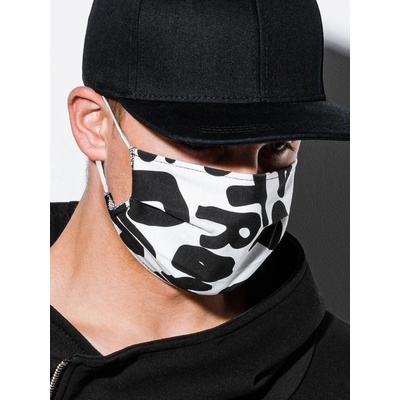 Ombre Clothing Bavlněná rouška černo-bíláversal