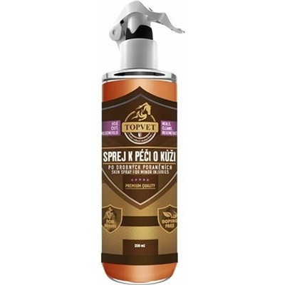 Topvet Sprej k péči o kůži po drobných poraněních 250 ml