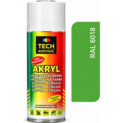 PRO-TECH akrylová farba v spreji 400 ml – zelenožltá (RAL 6018)