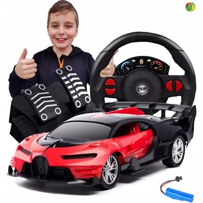 KochamZabawki RC auto na dálkové ovládání červené 1:16 RTR