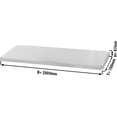 G.Gastro Mezipolice - 2000x663 mm - vhodná pro pracovní stoly ATK207 & ATK207A - D9781386