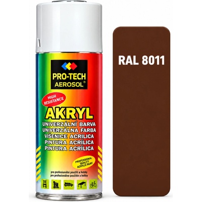 PRO-TECH akrylová farba v spreji 400 ml – hnedá oriešková (RAL 8011)