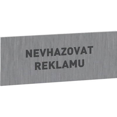 Symbol Nevhazovat reklamu 60 x 25 mm, nerez, samolepicí – Hledejceny.cz