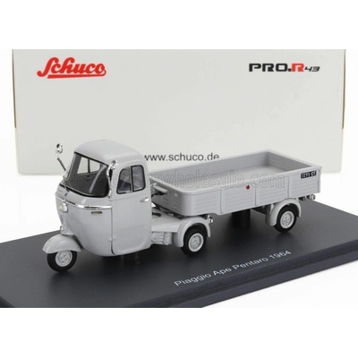 SCHUCO PIAGGIO APE PENTARO MOTRICE + PENTARO' RIMORCHIO 1964 GREY 1:43
