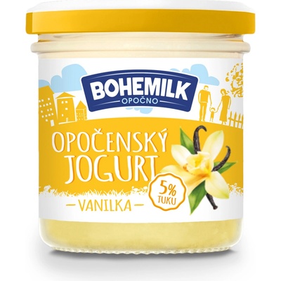BOHEMILK Opočenský jogurt vanilka 5 % tuku chlaz 150 g