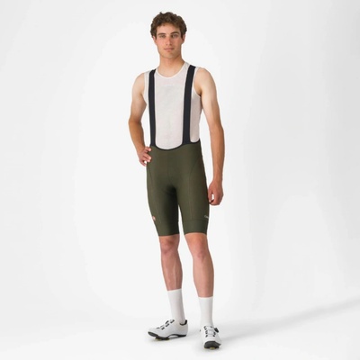 Castelli krátke s trakmi Competizione 2 zelená
