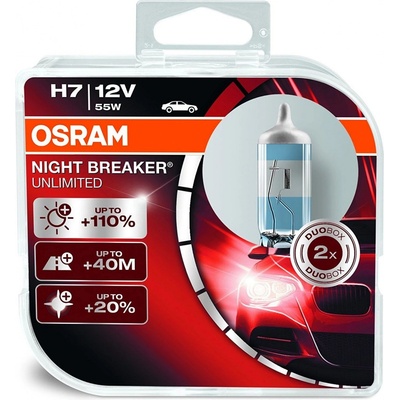 Osram Night Breaker Unlimited H7 PX26d 12V 55W 2 ks – Hledejceny.cz