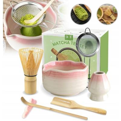 žiadna značka Súprava na prípravu čaju matcha 5 v 1, mätová farba