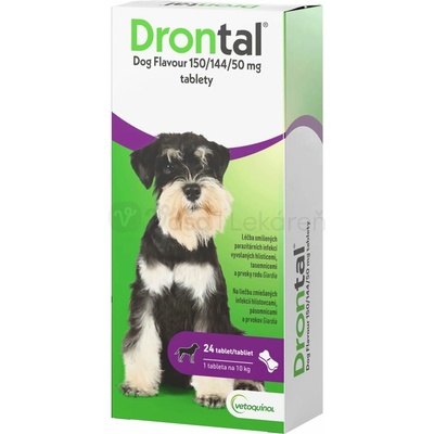Drontal Dog Flavour 150/144/50 mg 24 tabliet