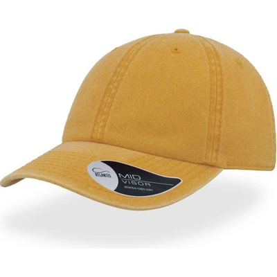 Atlantis Headwear Digg 6 panelová vintage COT-33409008599 Hořčicová