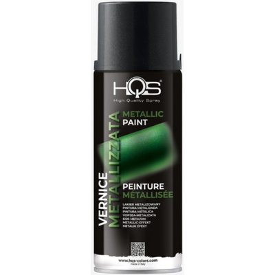 HQS farba v spreji efekt metalíza 400 ml čierna