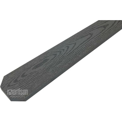 WPC dřevoplastové plotovky tříhranné LamboDeck 13x90x1800 - Stone Grey