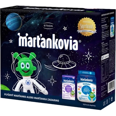 Stada Marťankovia s Inulínom GUMMY Super Imunita 30 cmúľacích tabliet + 50 žuvacích tabliet