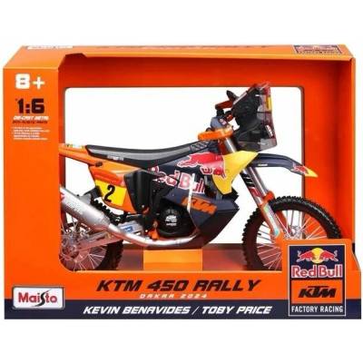 Model motocyklu Red Bull KTM 450 Rally Dakar 2024 Toby Price nr.8 1:6