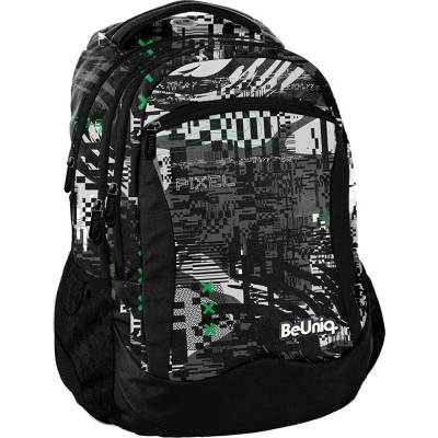 PASO Školský ruksak Cyber Pixel BeUniq čierny