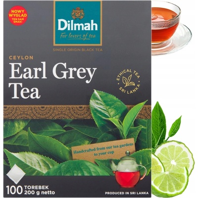 Dilmah černý čaj Earl Grey 100 ks