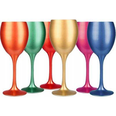 Glasmark Sklenice na víno vícebarevná 6 x 300 ml