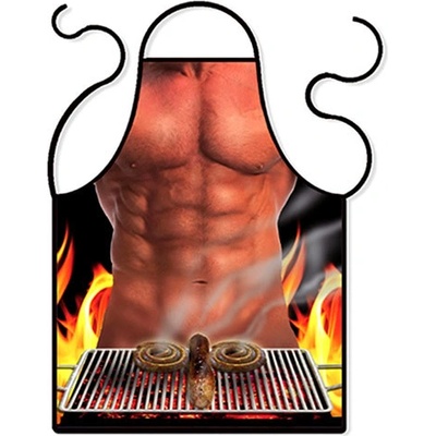 KupMa Zástěra Sexy muž u grilu