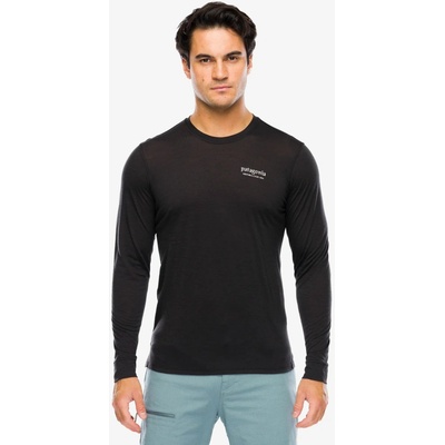Patagonia L/S Cap Cool Merino Graphic Shirt heritage header black