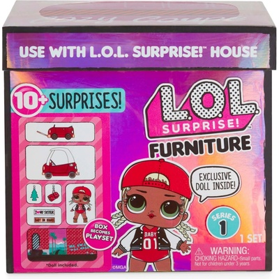 MGA L.O.L. Surprise! Furniture Series 1 Cozy Coupe & M.C. Swag
