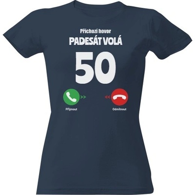 Tričko s potiskem Narozeniny volají 50 let Denim