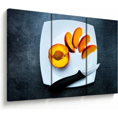 Obraz broskyne, trojdielne 120x80 cm