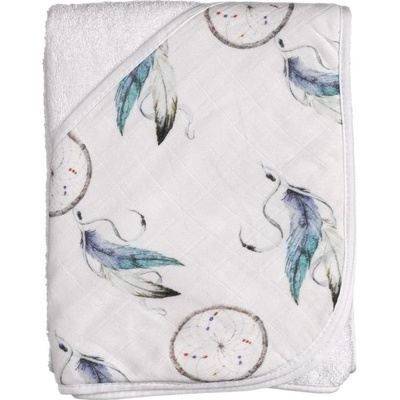 KIKKO Bambusová froté osuška s kapucňou XKKO BMB 90x90 Dream Catcher