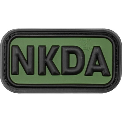 Gumová nášivka Jackets to Go NKDA - olivová-čierna