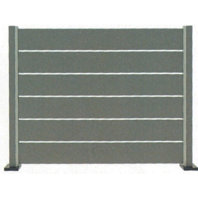 Lamelový panel 170cm se spárou antracit zakládací