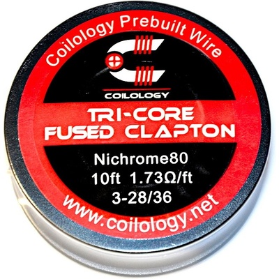 Coilology odporový drát Tri-Core Fused Clapton NI80 3x28/36 3m