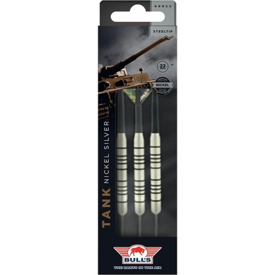 Bull's Tank Nickel Silver Steel Tip Šipky 22g