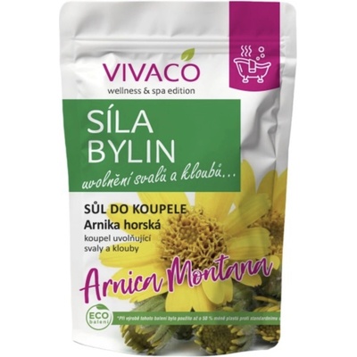 Vivaco Sůl do koupele Arnika horská SÍLA BYLIN 1000 g – Hledejceny.cz