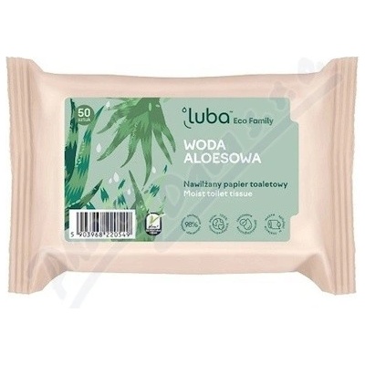 LUBA Vlhčený Aloe 50 ks