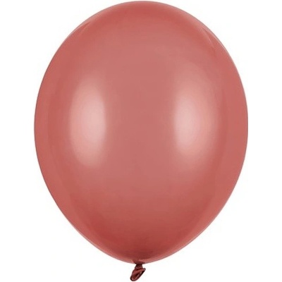 PartyDeco Balónky latexové pastelové Burgundy 23 cm
