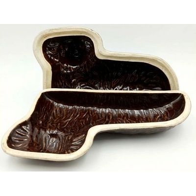 Keramikaportal.eu Forma beránka keramická 32x17cm Zlevněno-druhá jakost Hnědá kamenina.