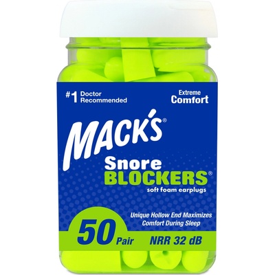 Mack's Hi Viz špunty do uší 50 párů